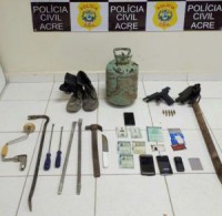 23/03/2018 - Polícia Civil do Acre prende quadrilha que furtava bancos em Mato Grosso e outros quatro estados 